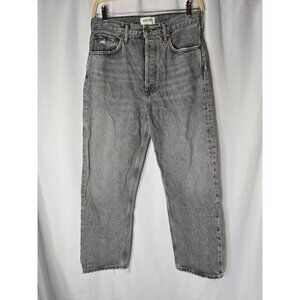 Agolde Jeans Womens Grey Denim 90’s Crop Size 28- READ INFO
